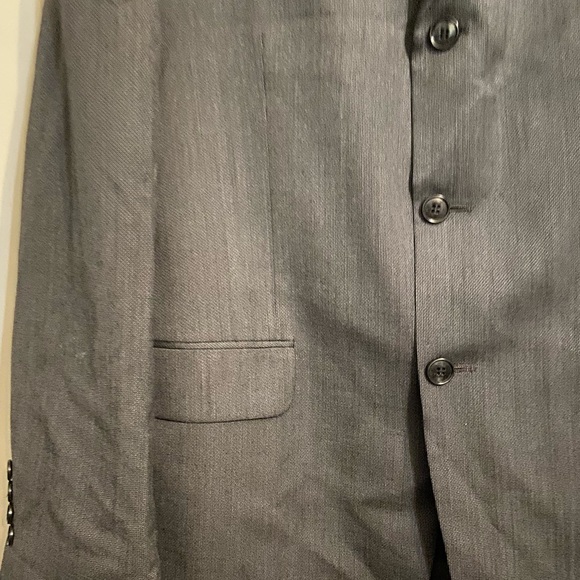 Jones New York lined grey mens 3 button suit jacket blazer Large - Picture 9 of 11